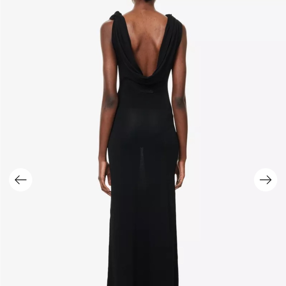 Aya Muse Cowl-Neck Sleeveless Knitted Maxi Dress new with tags